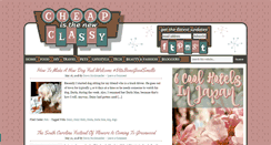 Desktop Screenshot of cheapisthenewclassy.com